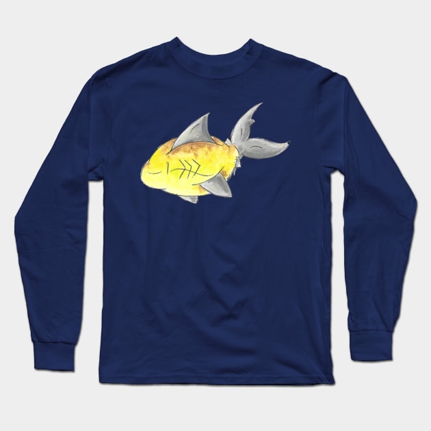 Lemon Shark Long Sleeve T-Shirt by KristenOKeefeArt